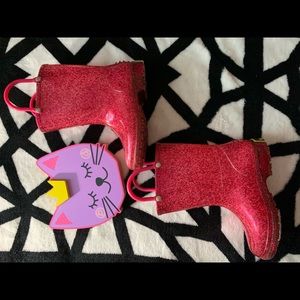 WESTERN CHIEF Sparkle rain boots size 8 toddler